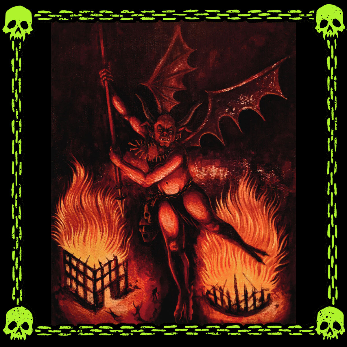 WICKED DEMON ORIGINAL PAINTING