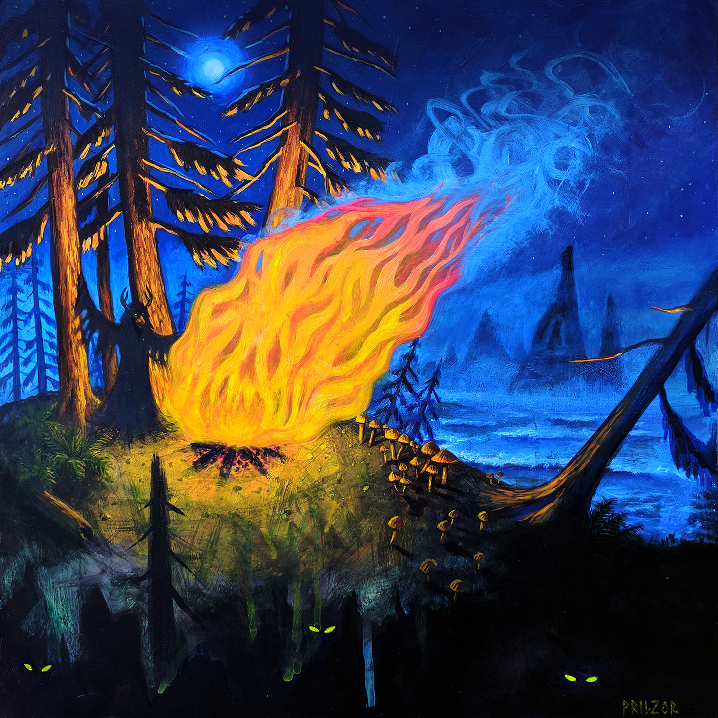 FAUNA TO FIEND ORIGINAL PAINTING