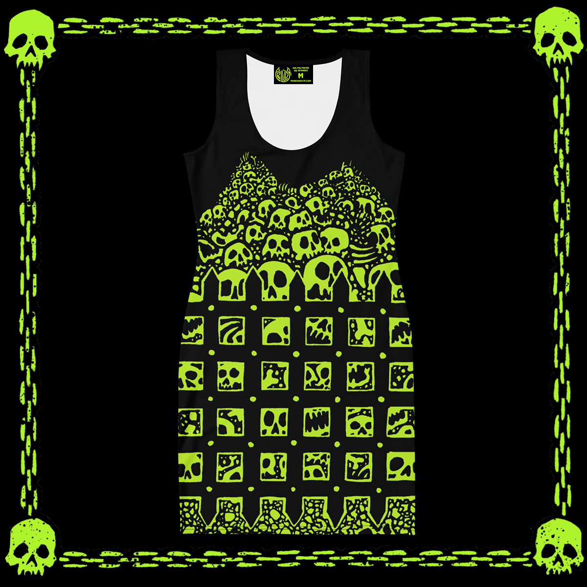 GATED SKULLS DRESS