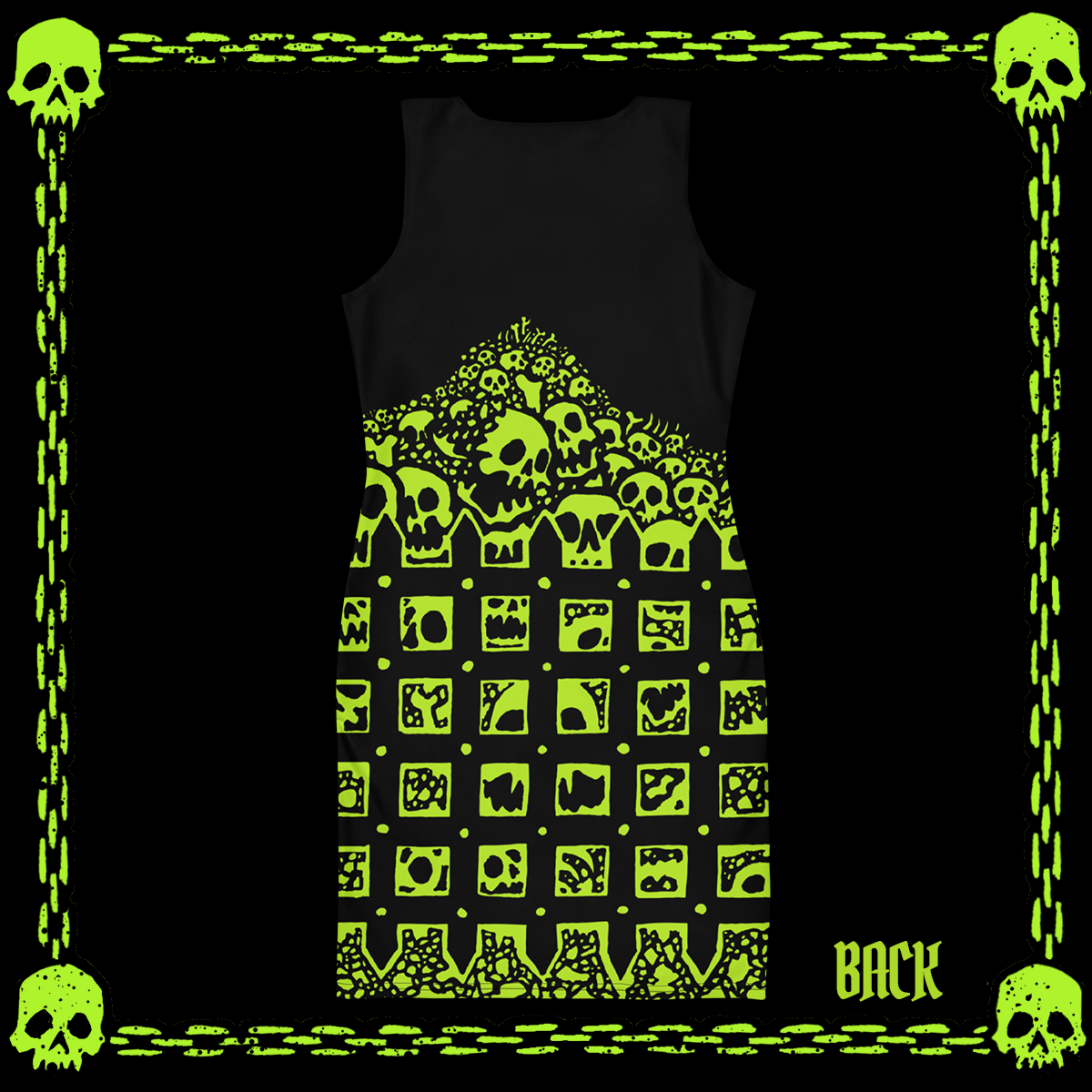GATED SKULLS DRESS