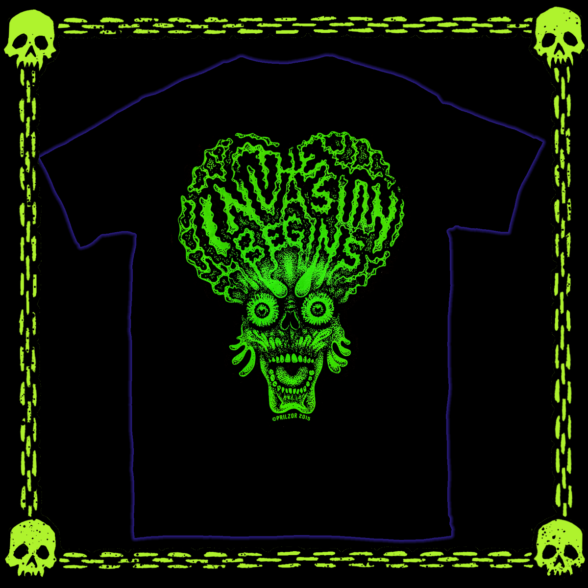 THE INVASION BEGINS T-SHIRT