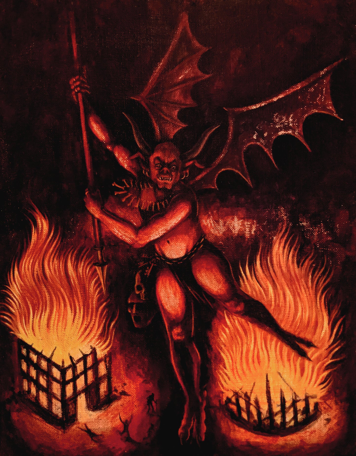 WICKED DEMON ORIGINAL PAINTING
