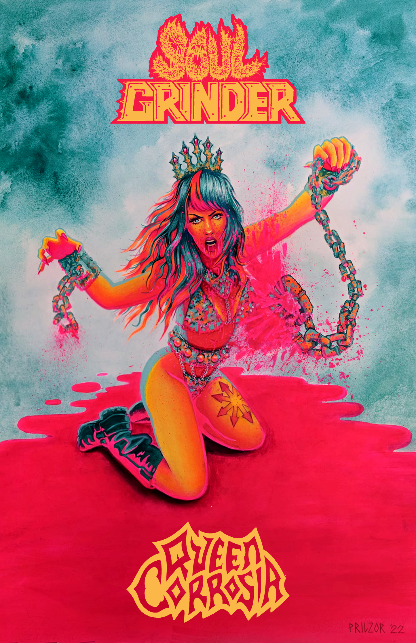 SOUL GRINDER QUEEN CORROSIA POSTER