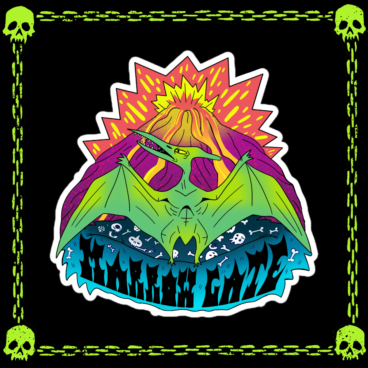 TERROR-DACTYL VINYL STICKER